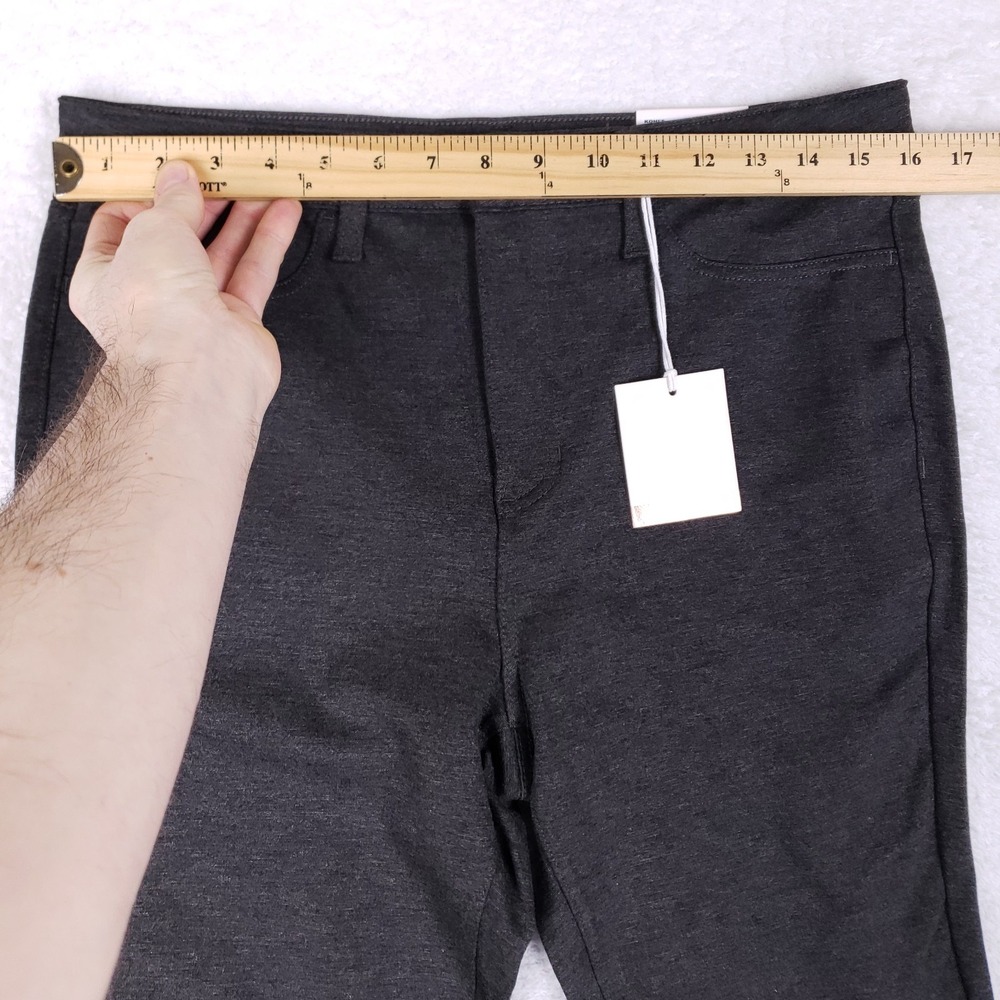 LC Lauren Conrad High Rise Ponte Super Skinny L Gray - Picture 4 of 12